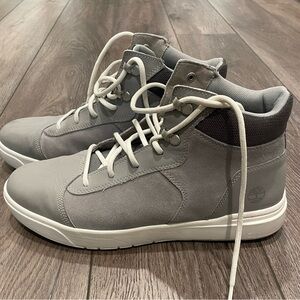 Timberland Men's Light Gray High-Top Sneakers